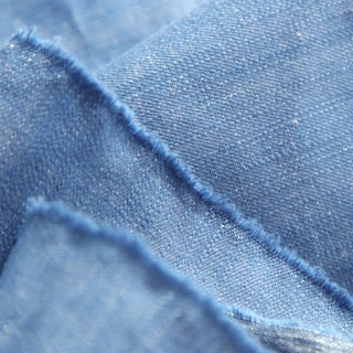 Solid Linen Cotton Denim Twill B023623 - 4 Colors Available