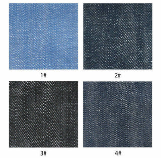 Solid Linen Cotton Denim Twill B023623 - 4 Colors Available