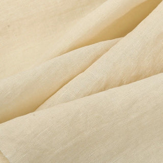 Solid Sand Washed Hemp Plain Woven Woven B023628 - 82 Colors Available