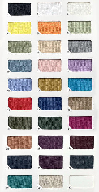 Solid Linen Plain Woven Woven B023631 - 29 Colors Available