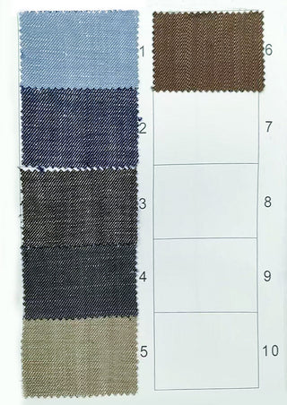 Solid Lyocell Linen Denim Twill B023633 - 6 Colors Available