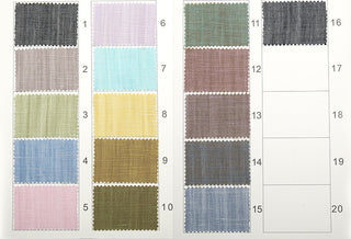 Solid Lyocell Linen Chambray Oxford B023637 - 16 Colors Available