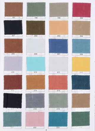 Solid Linen Plain Woven Woven B023645 - 252 Colors Available