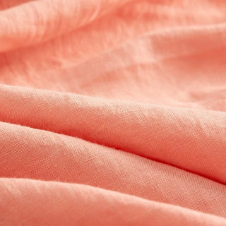 Solid Sand Washed Linen Plain Woven Woven B023646 - 154 Colors Available