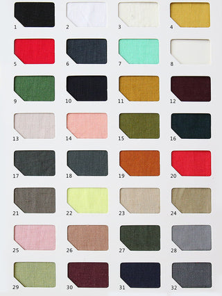 Solid Sand Washed Linen Plain Woven Woven B023646 - 154 Colors Available