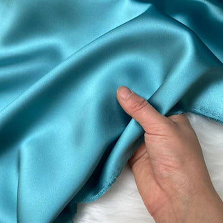 Yardblox Exclusive Luxury Silk Collection Solid Multi Color Non-Stretch 6A Mulberry Silk Charmeuse Satin DS26515 -40 Momme