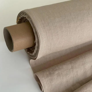 Made In France Premium Quality Solid Multi Color Non-Stretch Washed / Softened Organic Linen Plain Woven DS00515 -180/220 GSM