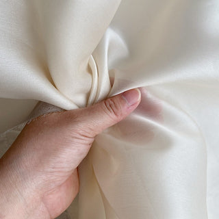 Yardblox Exclusive Luxury Silk Collection Solid Multi Color Non-Stretch Mulberry Silk Satin Face Organza DS26506 -12 Momme