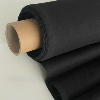 Made In France Premium Quality Solid Multi Color Non-Stretch Washed / Softened Organic Linen Plain Woven DS00512 -180/220 GSM