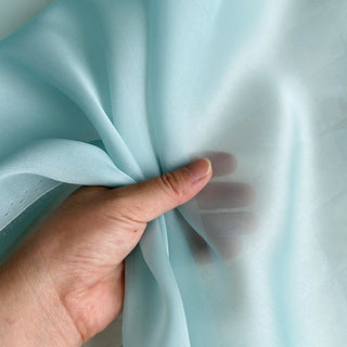 Yardblox Exclusive Luxury Silk Collection Solid Multi Color Non-Stretch Mulberry Silk Satin Face Organza DS26506 -12 Momme