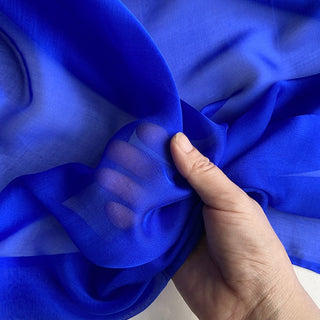 Yardblox Exclusive Luxury Silk Collection Solid Multi Color Non-Stretch Mulberry Silk Chiffon DS26503 -6 Momme