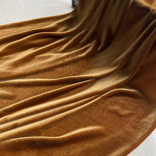 Yardblox Exclusive Luxury Silk Collection Solid Multi Color Non-Stretch Mulberry Silk Velvet DS26516 -40 Momme