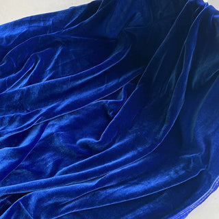 Yardblox Exclusive Luxury Silk Collection Solid Multi Color Non-Stretch Mulberry Silk Velvet DS26516 -40 Momme