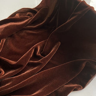 Yardblox Exclusive Luxury Silk Collection Solid Multi Color Non-Stretch Mulberry Silk Velvet DS26516 -40 Momme