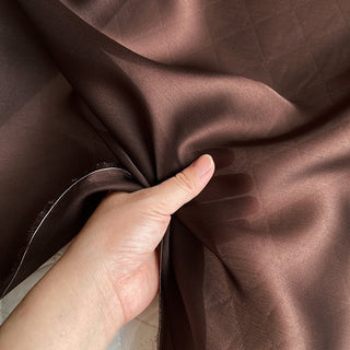Yardblox Exclusive Luxury Silk Collection Solid Multi Color Non-Stretch Mulberry Silk Satin Face Organza DS26506 -12 Momme