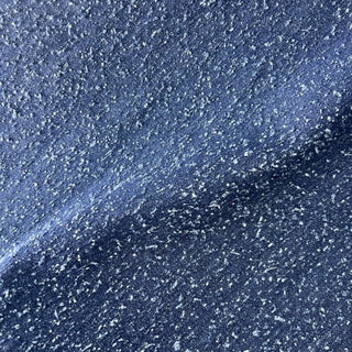 Yardblox Exclusive Japanese Fashion Designer Solid Blue Non-Stretch Distressed Cotton Denim Twill DS00501