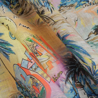 Zimmermann Conversational Multi Color Non-Stretch Linen Plain Woven DS00548