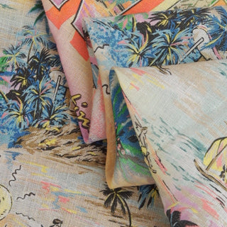 Zimmermann Conversational Multi Color Non-Stretch Linen Plain Woven DS00548