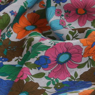 Zimmermann Floral Multi Color Non-Stretch Linen Plain Woven DS00549