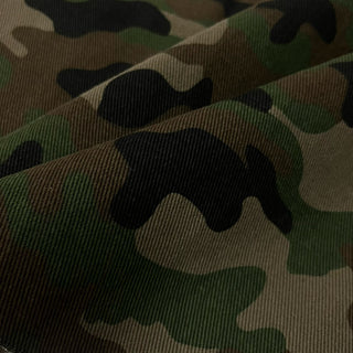 Japanese Fashion Designer Camouflage Green Non-Stretch Cotton Denim Twill DS00557