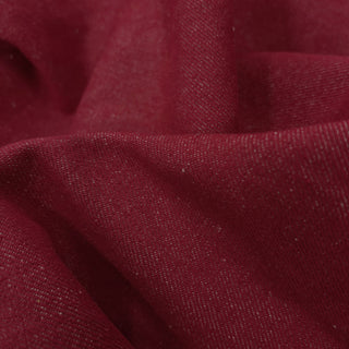 Japanese Fashion Designer Solid Red Non-Stretch Sand Washed Cotton Bull Denim Twill DS00559