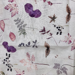 Made In France Premium Quality Botanical Multi Color Non-Stretch Washed / Softened Organic Linen Plain Woven DS006106
