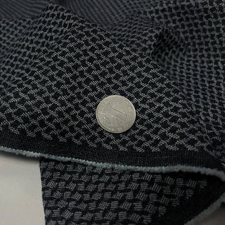 Japanese Designer Solid Blue Non-Stretch Washed Cotton Jacquard Denim Twill DS006117