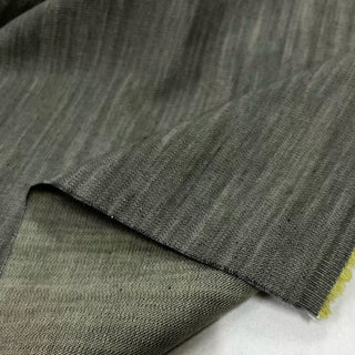 Japanese Designer Solid Green Non-Stretch Cotton Denim Twill DS006118