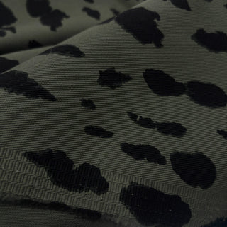 Japanese Designer Camouflage Green Stretch Cotton Elastane Blended Denim Twill DS006123