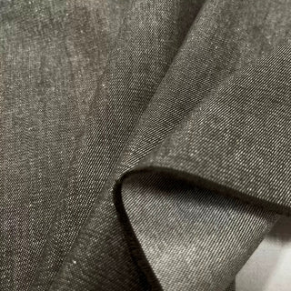 Japanese Designer Solid Brown Non-Stretch Cotton Denim Twill DS006141