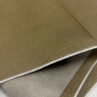 Japanese Designer Solid Brown Non-Stretch Raw / Untreated Cotton Denim Twill DS006142
