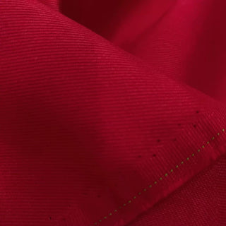 Japanese Designer Solid Red Non-Stretch Cotton Denim Twill DS006145