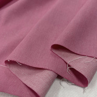 Japanese Designer Solid Pink Stretch Cotton Elastane Blended Denim Twill DS006146