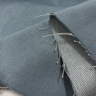 Japanese Designer Solid Blue Non-Stretch Cotton Denim Twill DS006151
