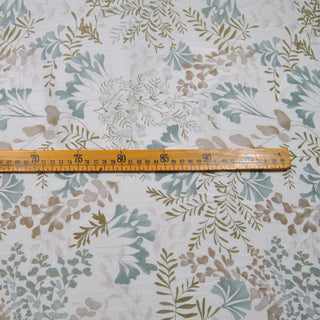 Japanese Fashion Designer Floral Multi Color Non-Stretch Mulberry Silk Cotton Blended Plain Woven DS00617 -12 Momme