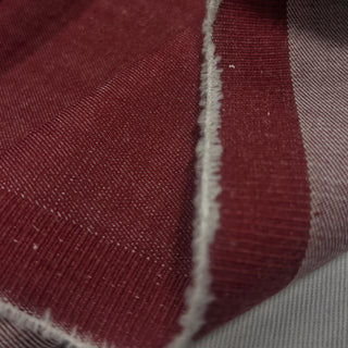 Japanese Designer Solid Red Stretch Cotton Elastane Blended Denim Twill DS006173