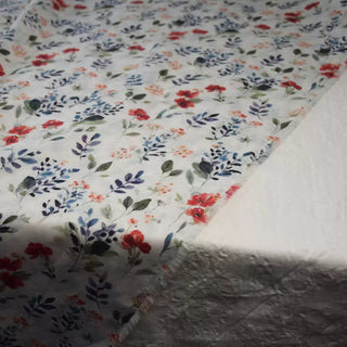 Japanese Fashion Designer Floral Multi Color Non-Stretch Mercerized Combed Cotton Plain Woven DS00648