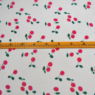 Japanese Fashion Designer Fruits and Vegetables Off-White Non-Stretch Mulberry Silk Crepe De Chine DS00655 -12 Momme