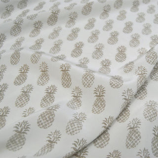 Italian Fashion Designer Fruits and Vegetables Off-White Non-Stretch Mulberry Silk Crepe De Chine DS00657 -19 Momme