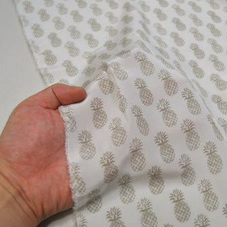 Italian Fashion Designer Fruits and Vegetables Off-White Non-Stretch Mulberry Silk Crepe De Chine DS00657 -19 Momme