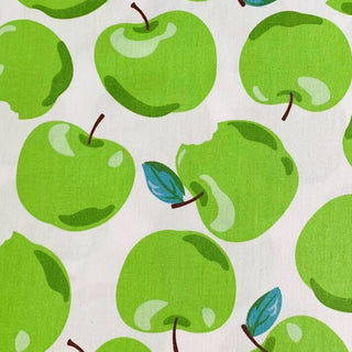 Korean Fashion Designer Fruits and Vegetables Green Non-Stretch Cotton Twill DS00662