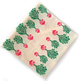 Korean Fashion Designer Fruits and Vegetables Off-White Non-Stretch Cotton Muslin DS00663