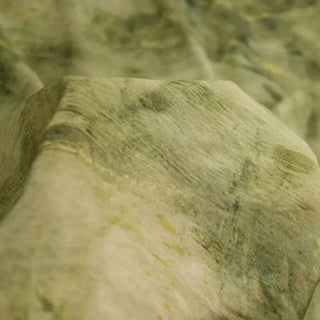 Japanese Fashion Designer Abstract Green Non-Stretch Tencel™ / Lyocell Cotton Blended Plain Woven DS00672