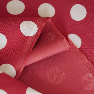 Made in Japan Sevenberry Polka Dot Red Non-Stretch Cotton Corduroy DS00692