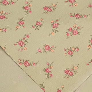 Made in Japan Sevenberry Floral Brown Non-Stretch Cotton Corduroy DS00693