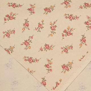 Made in Japan Sevenberry Floral Off-White Non-Stretch Cotton Corduroy DS00694