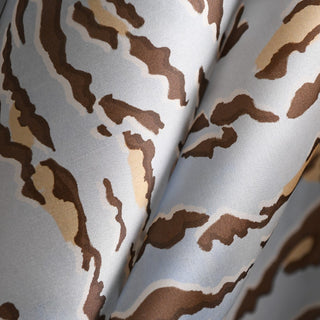 Yardblox Exclusive Zimmermann Animal Blue Non-Stretch Silk Satin Face Organza DS01501