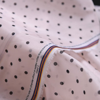 Yardblox Exclusive Zimmermann Polka Dot Pink Non-Stretch Polyester Organza DS01504