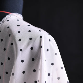 Yardblox Exclusive Zimmermann Polka Dot Pink Non-Stretch Polyester Organza DS01504