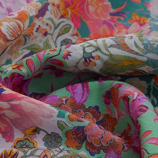 Yardblox Exclusive Zimmermann Floral Multi Color Non-Stretch Linen Tencel™ / Lyocell Blended Plain Woven DS01510